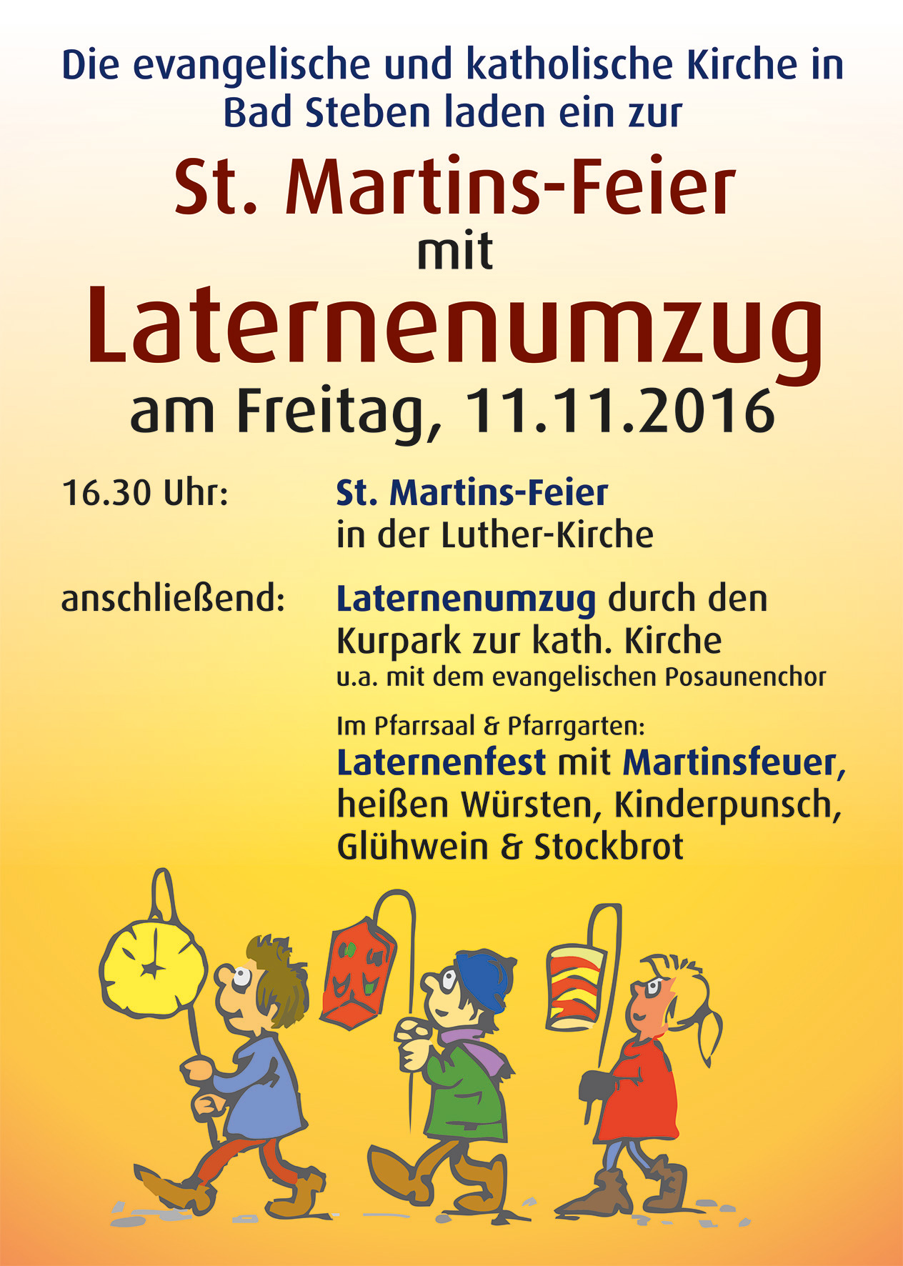 St.-Martins-Feier mit Laternenumzug St.-Martins-Feier